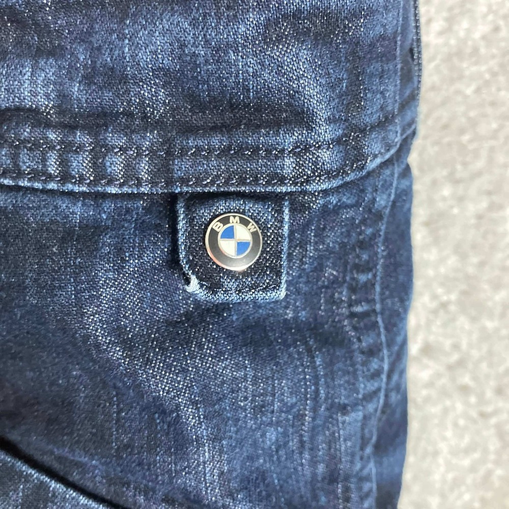 BMW Motorrad City 2 Motorcycle Riding Pants Mens Medium Blue Denim No Brace/Pads - Picture 9 of 16